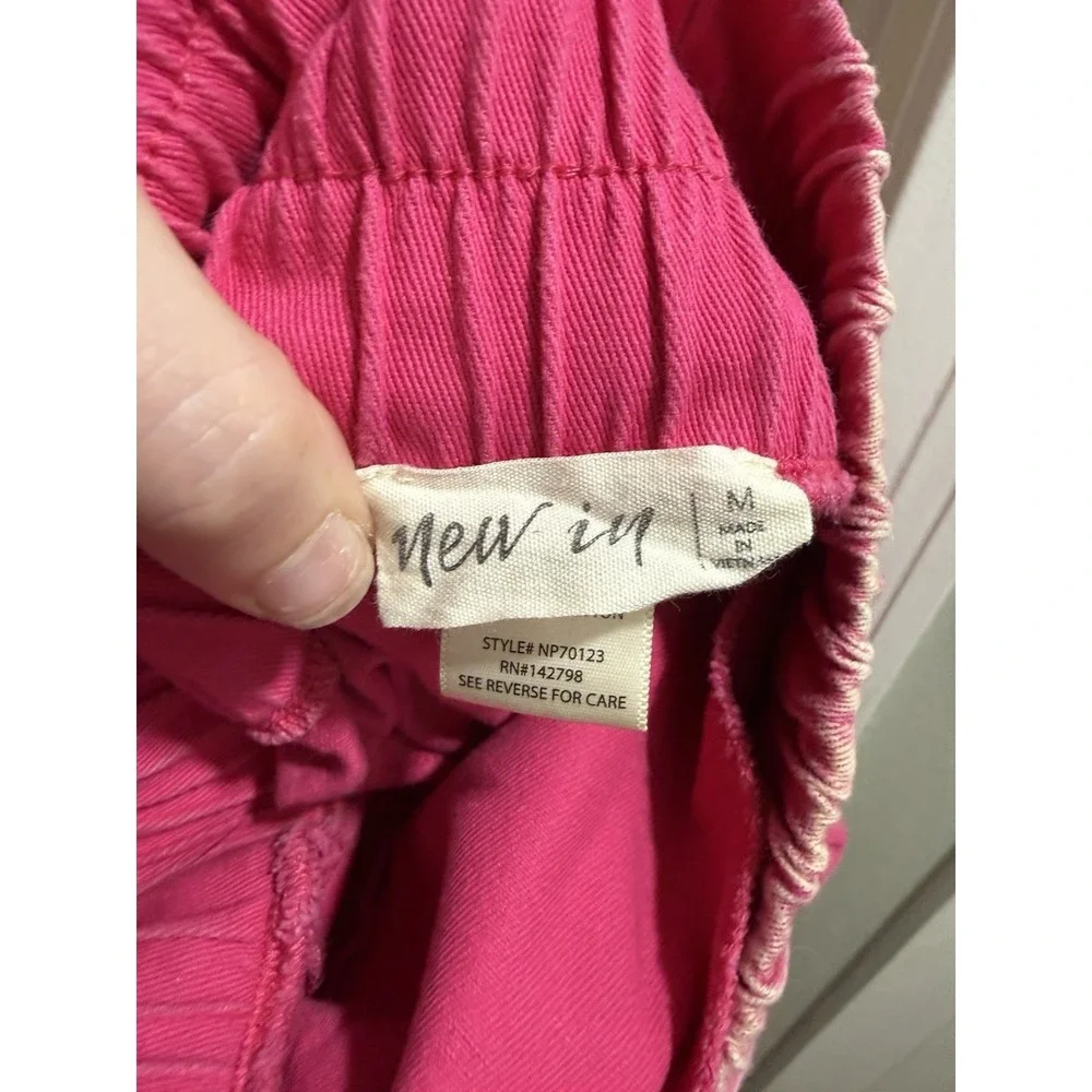 New In Brand Pink Womens Shorts Size Medium Cut Off Summer